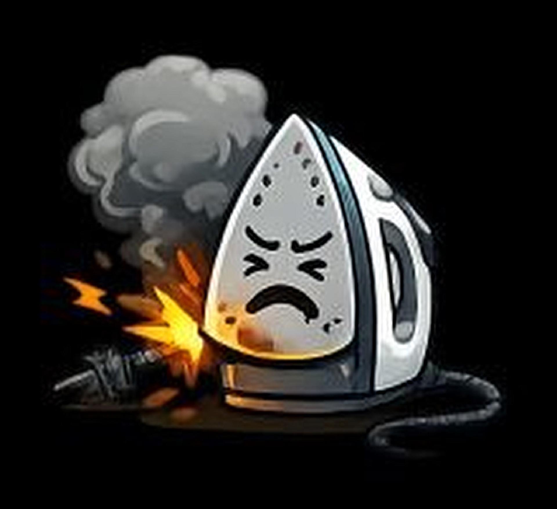 Fer à repasser défectueux réparable en atelier de bricolage